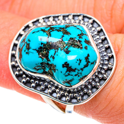 Tibetan Turquoise Rings handcrafted by Ana Silver Co - RING94963