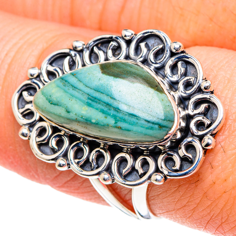 Ocean Jasper Rings handcrafted by Ana Silver Co - RING94965