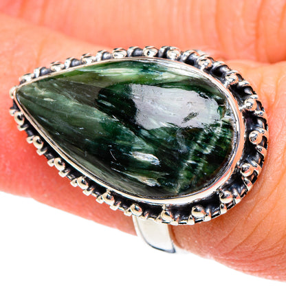 Seraphinite Rings handcrafted by Ana Silver Co - RING94966