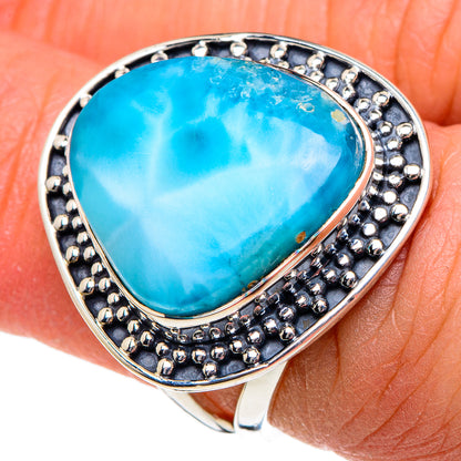 Larimar Rings handcrafted by Ana Silver Co - RING94975