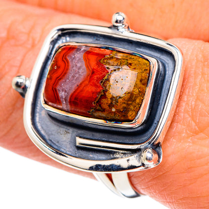 Crazy Lace Agate Rings handcrafted by Ana Silver Co - RING94981