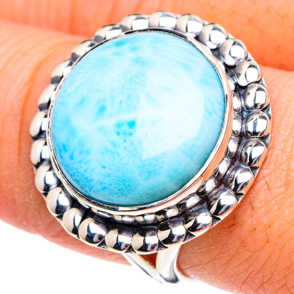 Larimar Rings handcrafted by Ana Silver Co - RING94984