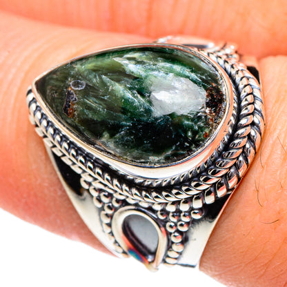 Seraphinite Rings handcrafted by Ana Silver Co - RING94990