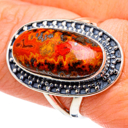 Morocco Agate Rings handcrafted by Ana Silver Co - RING94992