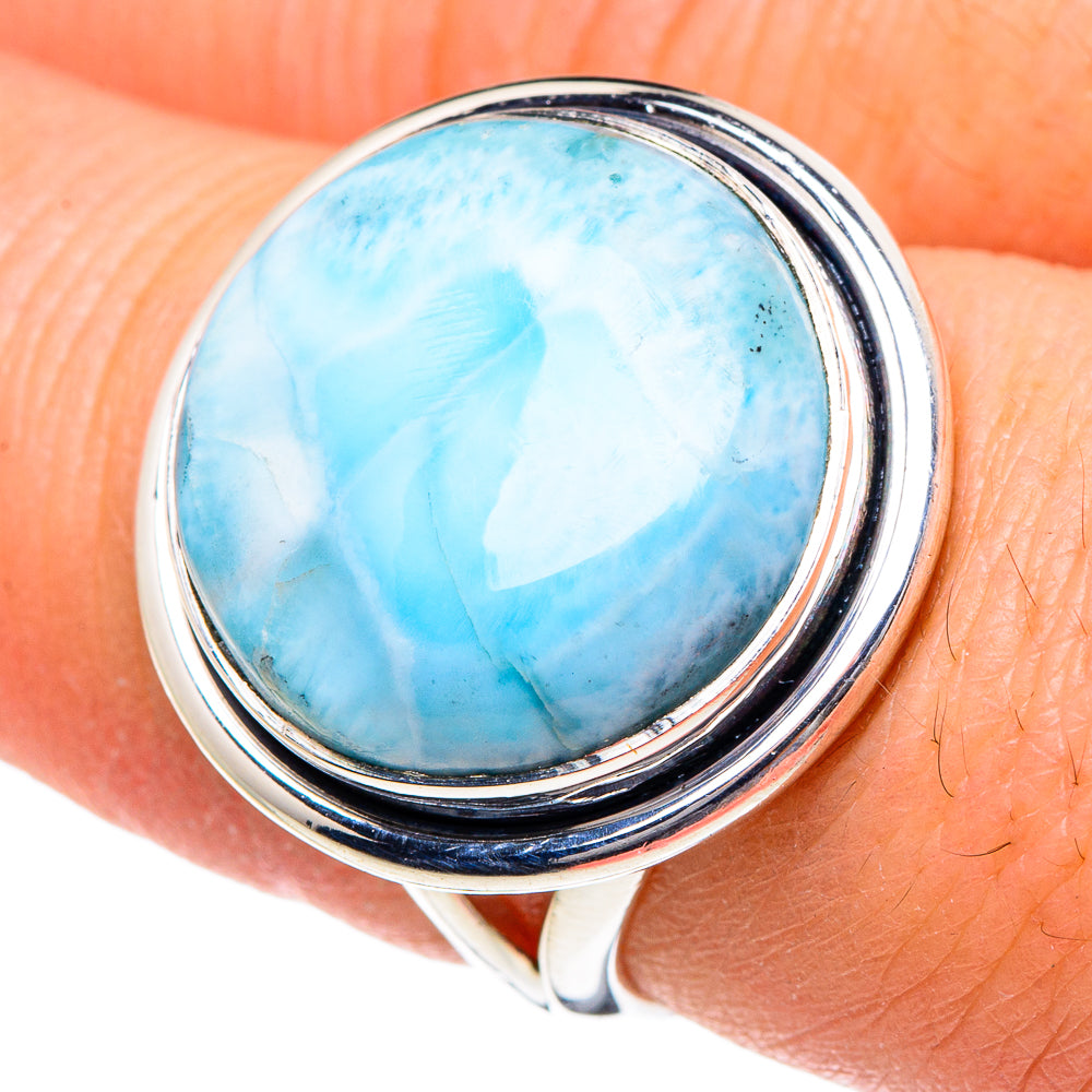 Larimar Rings handcrafted by Ana Silver Co - RING94996