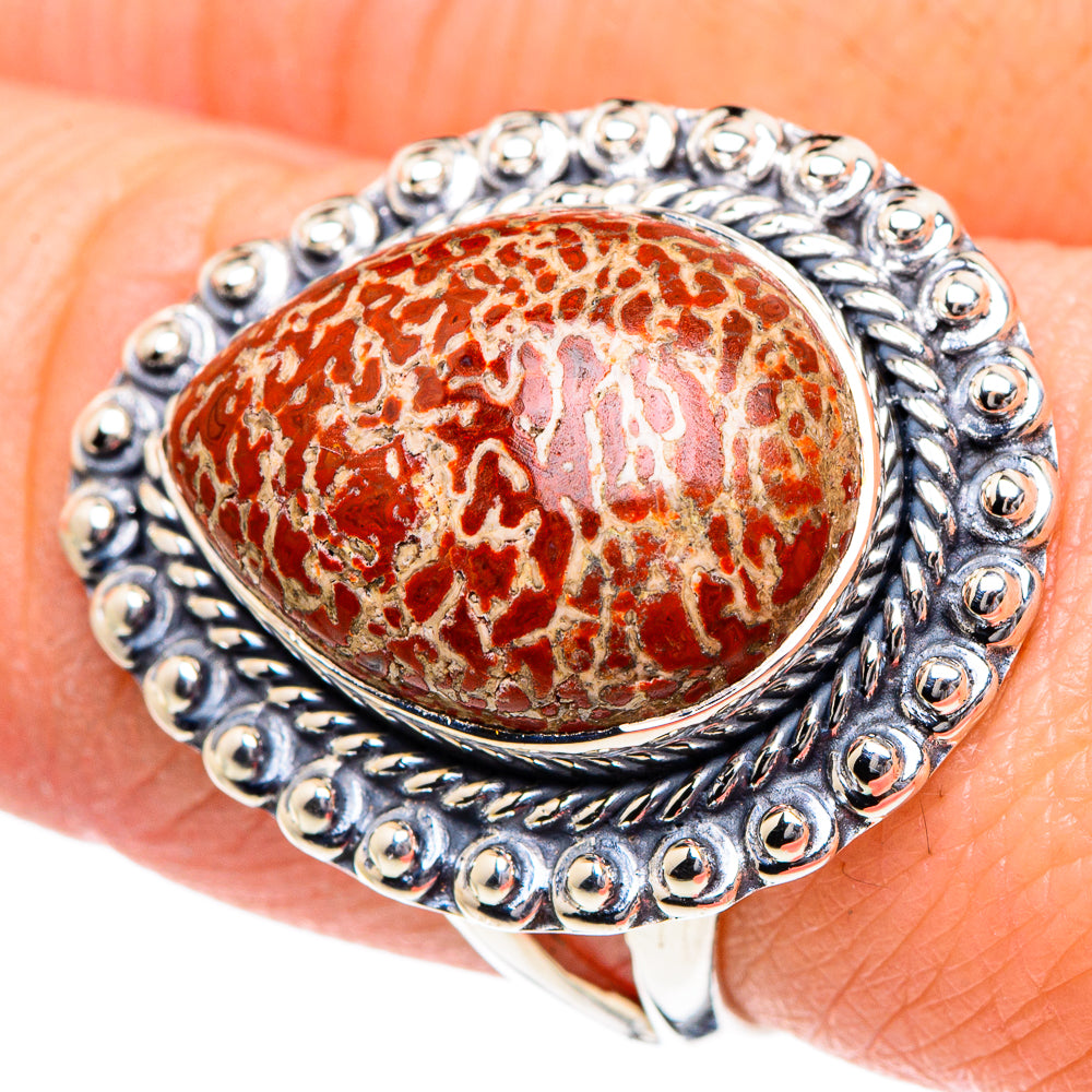 Dinosaur Bone Rings handcrafted by Ana Silver Co - RING95004