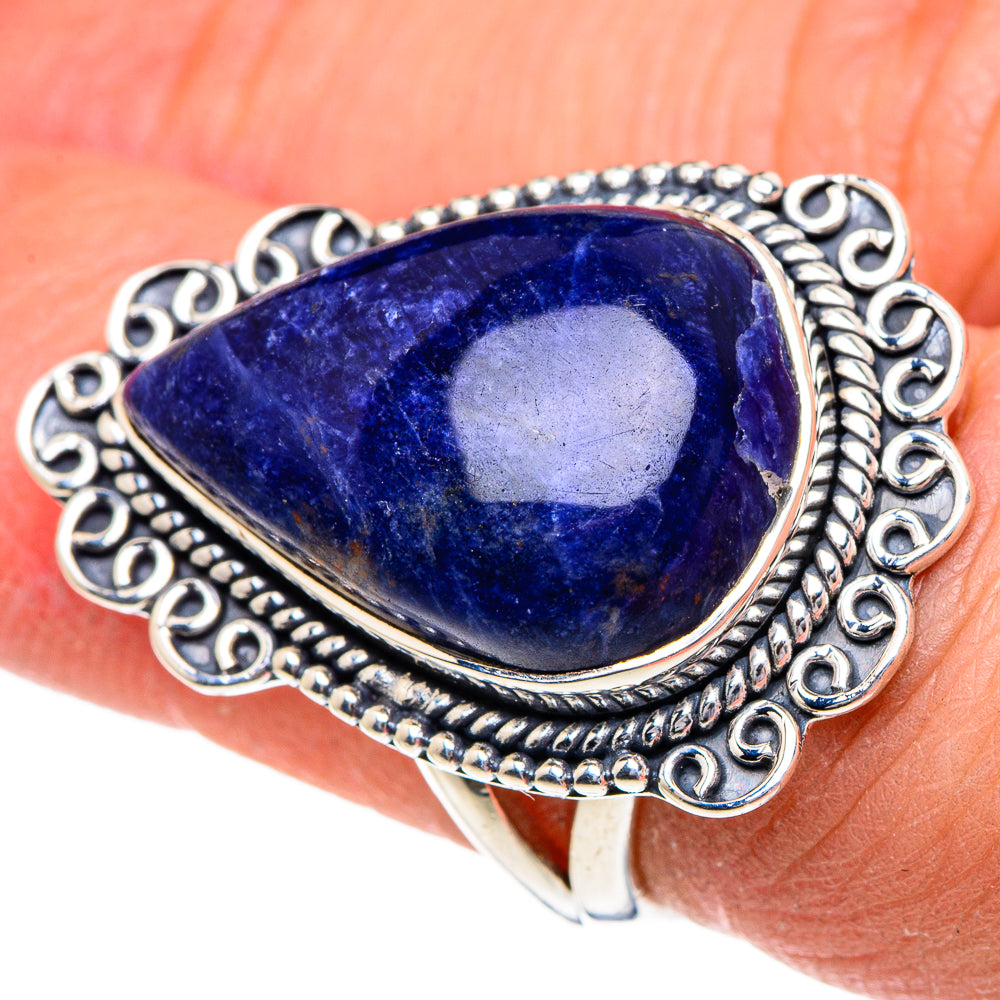 Sodalite Rings handcrafted by Ana Silver Co - RING95025