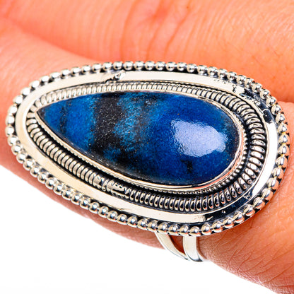 Chrysocolla Rings handcrafted by Ana Silver Co - RING95028
