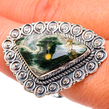 Ocean Jasper Rings handcrafted by Ana Silver Co - RING95029