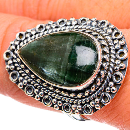 Seraphinite Rings handcrafted by Ana Silver Co - RING95033