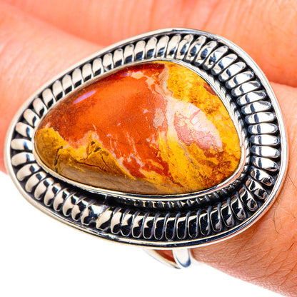 Mexican Fire Opal Rings handcrafted by Ana Silver Co - RING95047