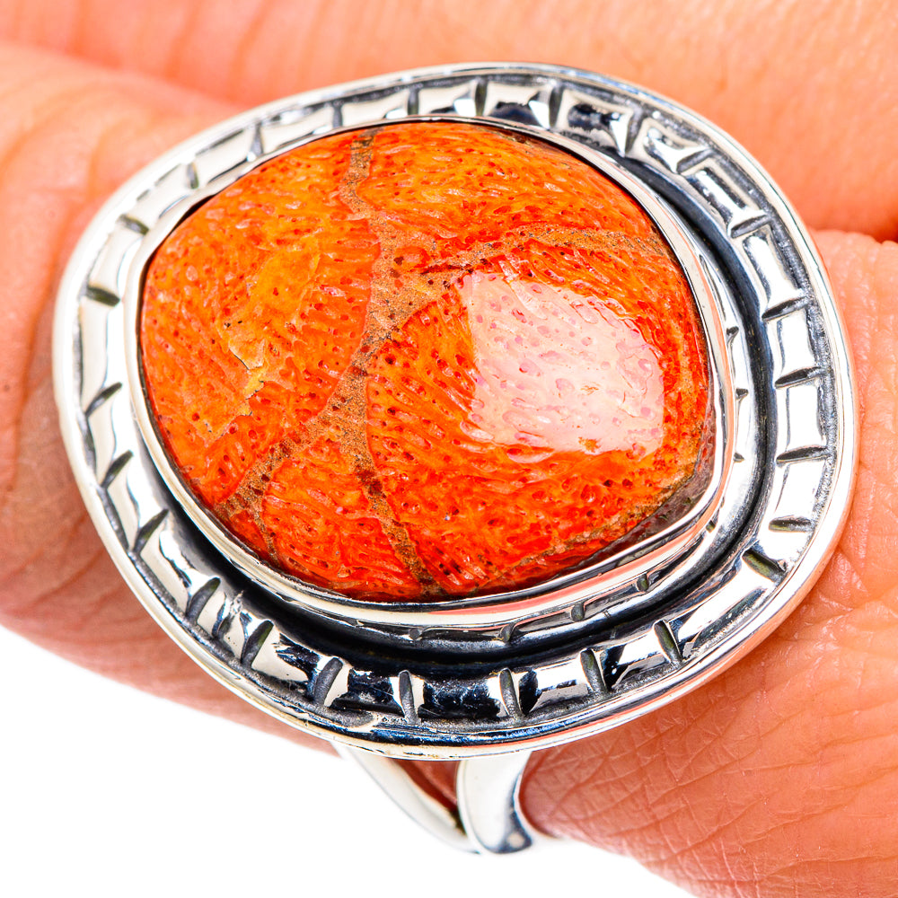 Sponge Coral Rings handcrafted by Ana Silver Co - RING95053