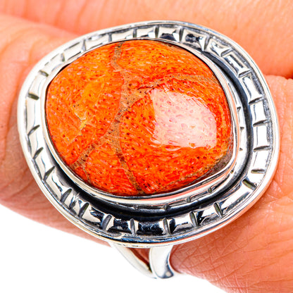 Sponge Coral Rings handcrafted by Ana Silver Co - RING95053