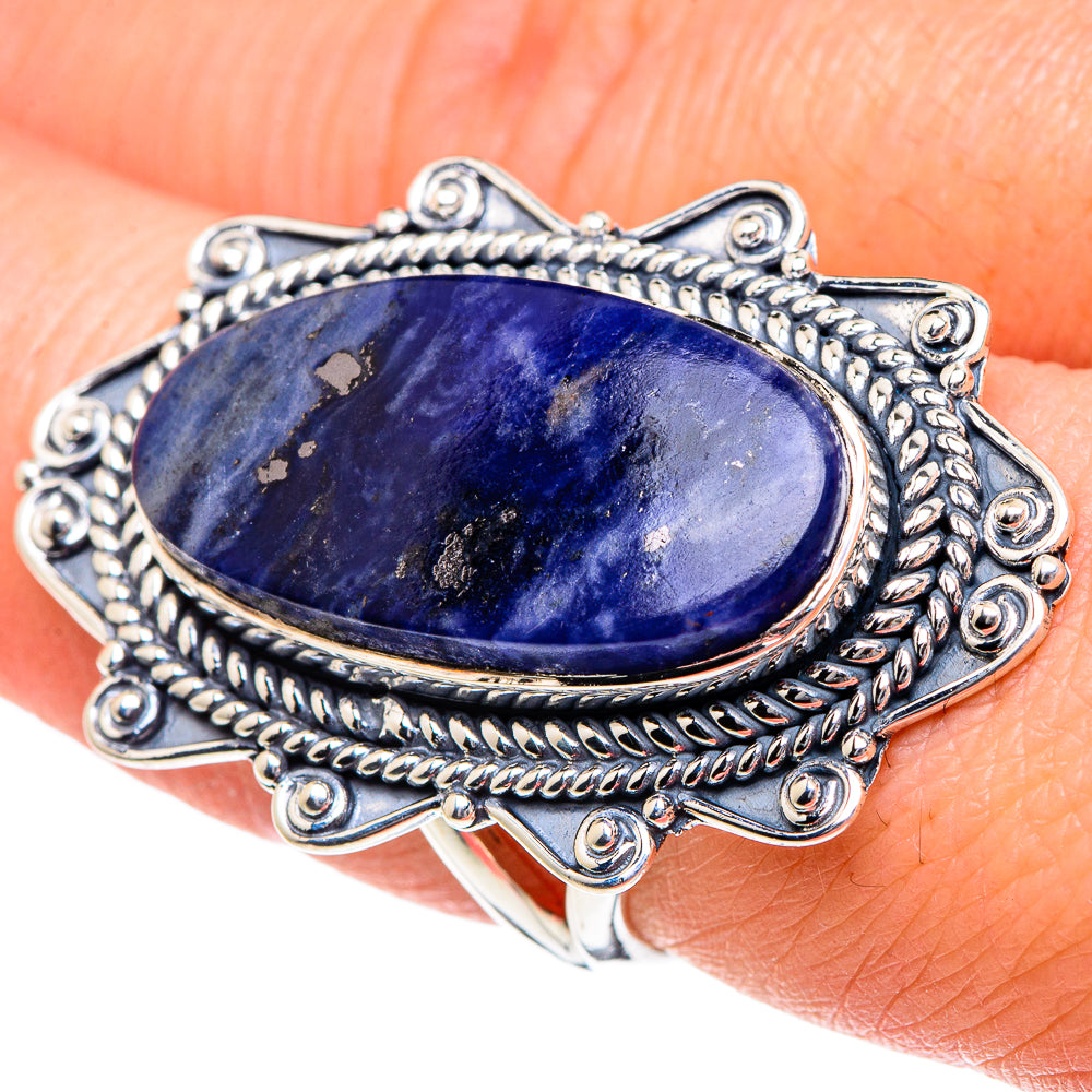 Sodalite Rings handcrafted by Ana Silver Co - RING95074