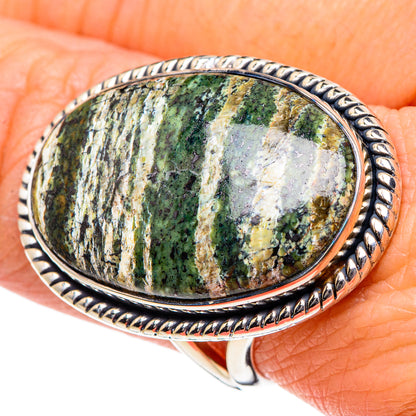 Lizard Jasper Rings handcrafted by Ana Silver Co - RING95086