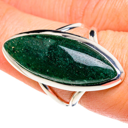 Green Aventurine Rings handcrafted by Ana Silver Co - RING95088