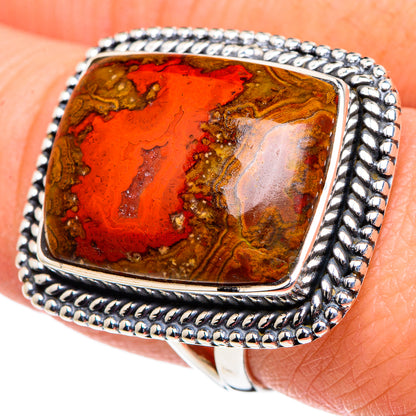 Morocco Agate Rings handcrafted by Ana Silver Co - RING95094