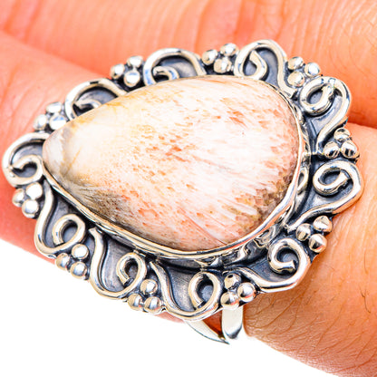 Scolecite Rings handcrafted by Ana Silver Co - RING95095