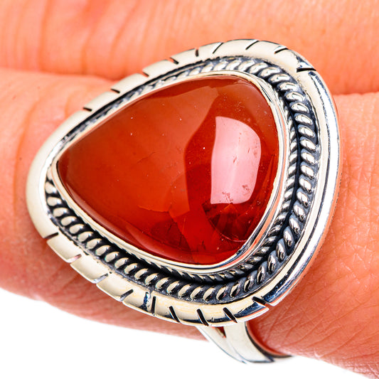 Carnelian Rings handcrafted by Ana Silver Co - RING95096