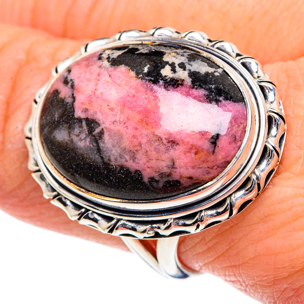 Rhodochrosite Rings handcrafted by Ana Silver Co - RING95100