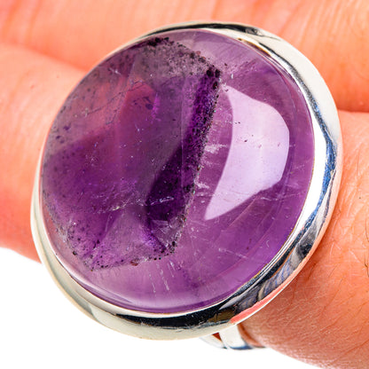 Chevron Amethyst Rings handcrafted by Ana Silver Co - RING95103
