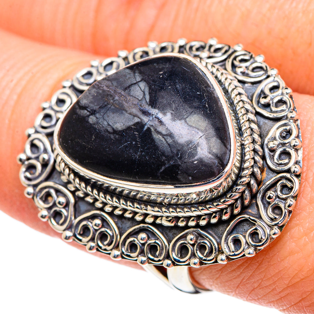 Pinolith Jasper Rings handcrafted by Ana Silver Co - RING95106