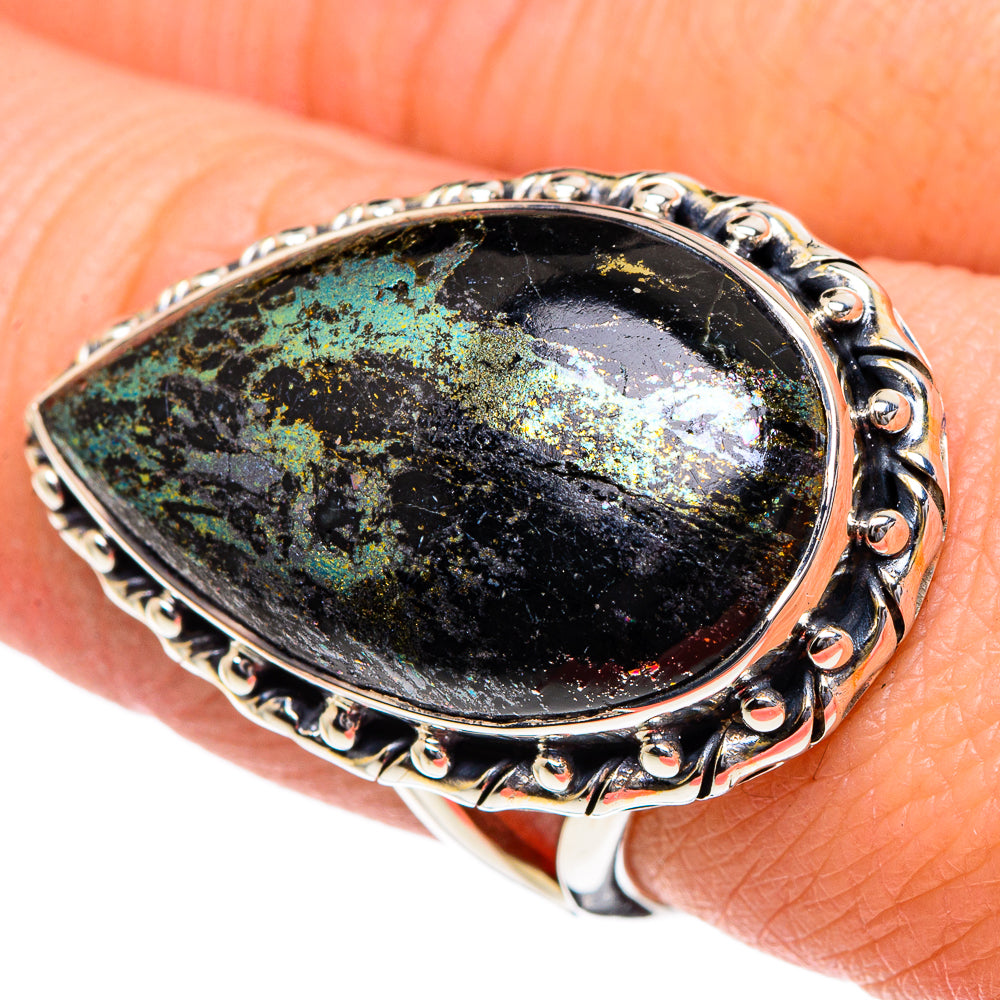 Tibetan Turquoise Rings handcrafted by Ana Silver Co - RING95107