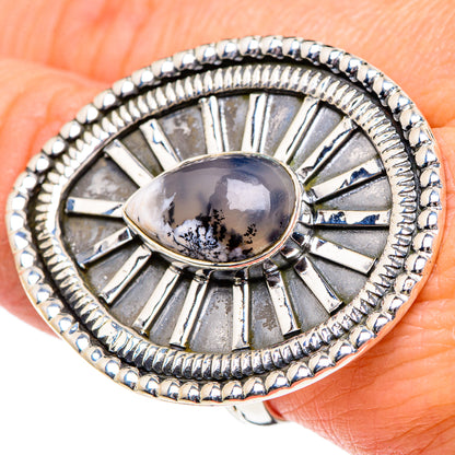 Dendritic Opal Rings handcrafted by Ana Silver Co - RING95112