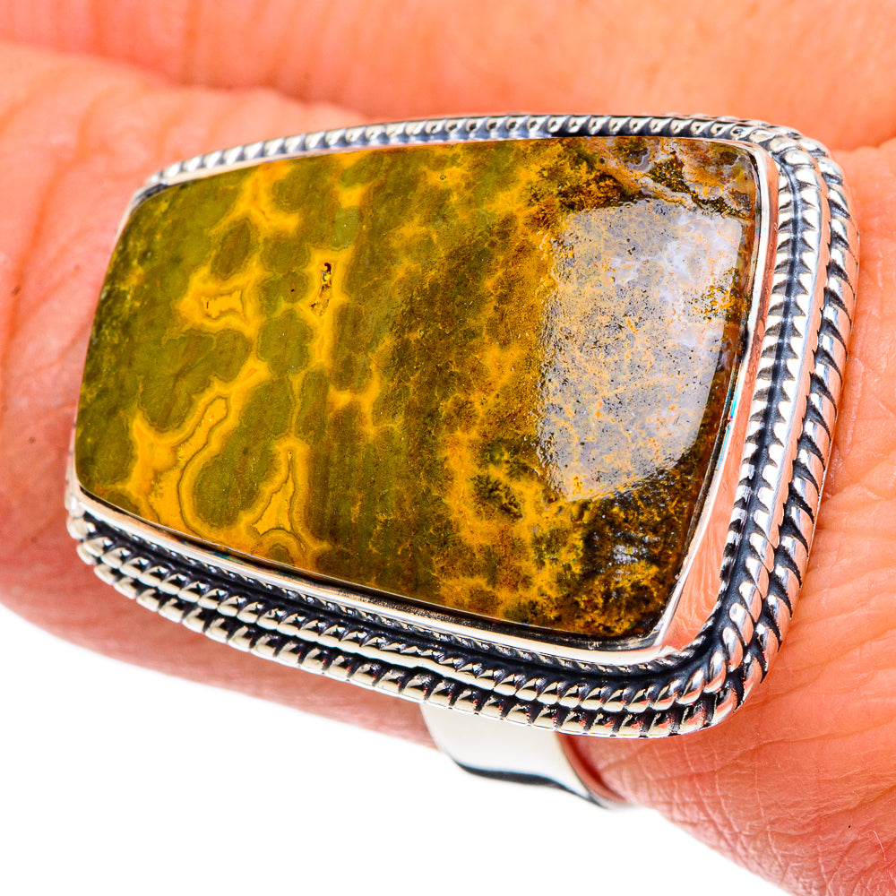 Ocean Jasper Rings handcrafted by Ana Silver Co - RING95114