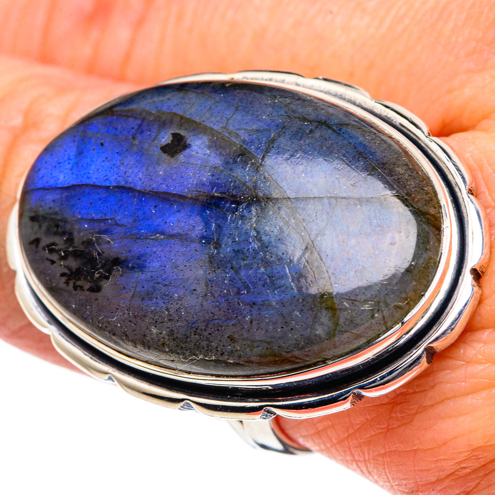 Labradorite Rings handcrafted by Ana Silver Co - RING95120