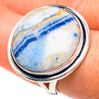 Blue Scheelite Rings handcrafted by Ana Silver Co - RING95122