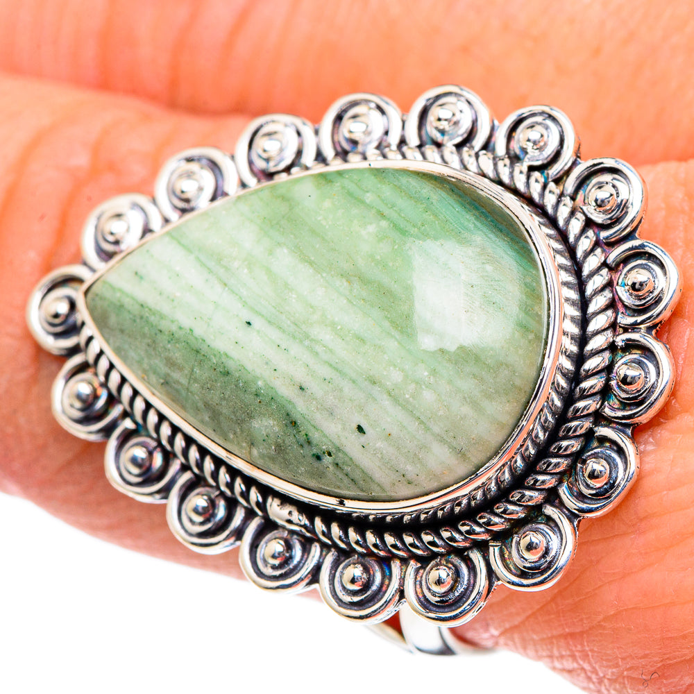 Ocean Jasper Rings handcrafted by Ana Silver Co - RING95128