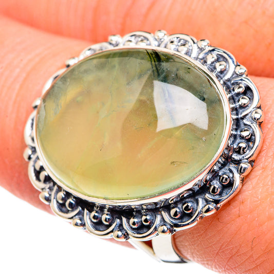 Prehnite Rings handcrafted by Ana Silver Co - RING95135
