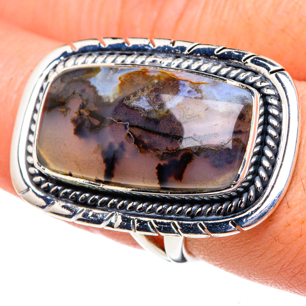 Montana Agate Rings handcrafted by Ana Silver Co - RING95138