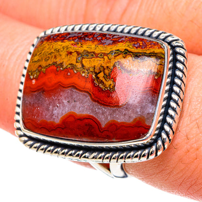 Morocco Agate Rings handcrafted by Ana Silver Co - RING95141