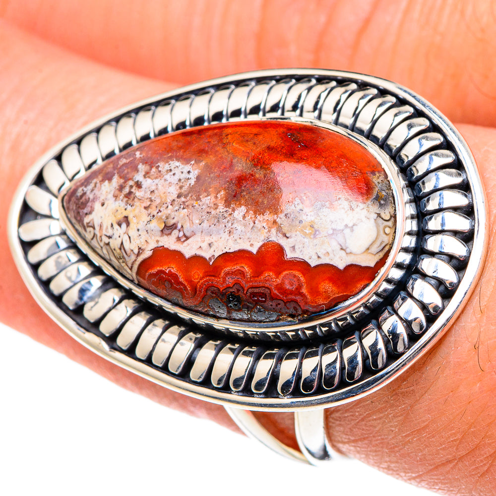 Morocco Agate Rings handcrafted by Ana Silver Co - RING95142