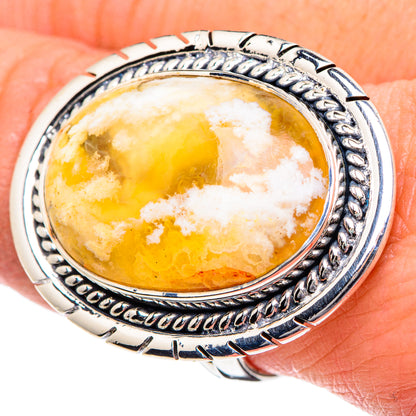 Plume Agate Rings handcrafted by Ana Silver Co - RING95144