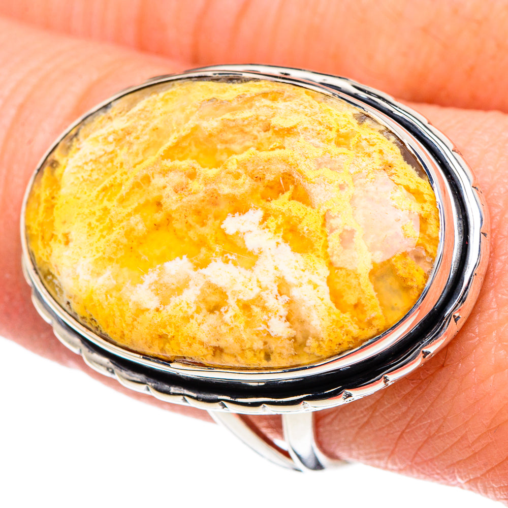 Plume Agate Rings handcrafted by Ana Silver Co - RING95147
