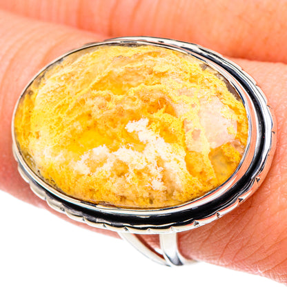 Plume Agate Rings handcrafted by Ana Silver Co - RING95147