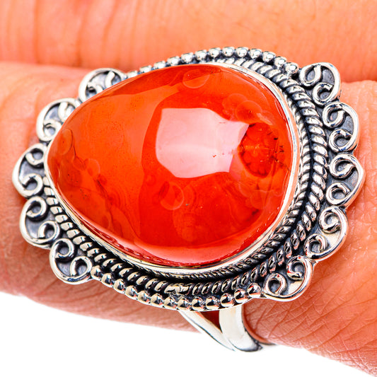Carnelian Rings handcrafted by Ana Silver Co - RING95148