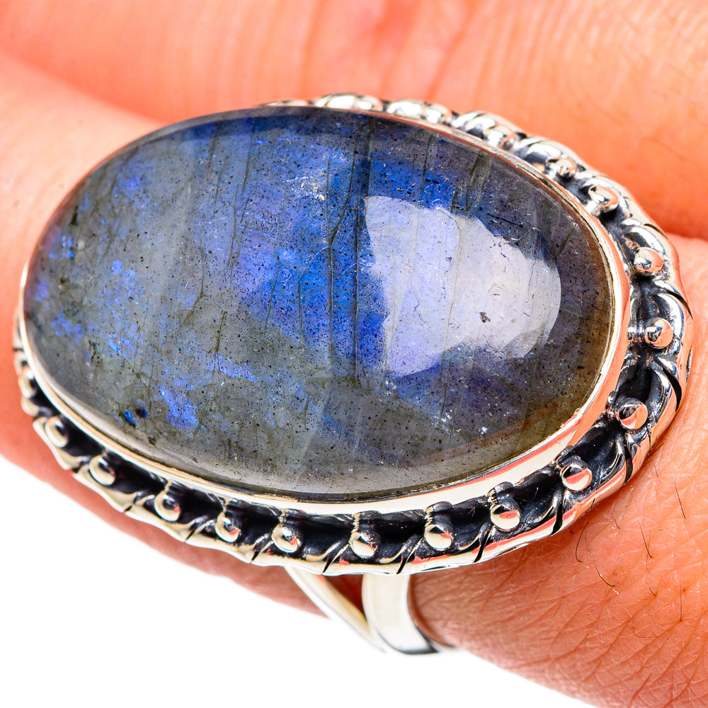 Labradorite Rings handcrafted by Ana Silver Co - RING95164