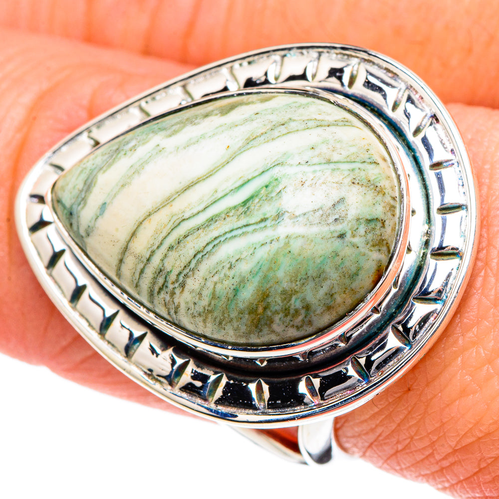 Ocean Jasper Rings handcrafted by Ana Silver Co - RING95169