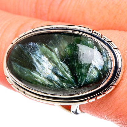 Seraphinite Rings handcrafted by Ana Silver Co - RING95170