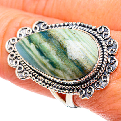 Ocean Jasper Rings handcrafted by Ana Silver Co - RING95174