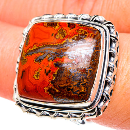 Morocco Agate Rings handcrafted by Ana Silver Co - RING95179