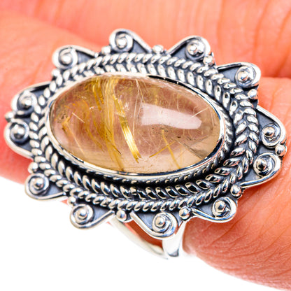 Rutilated Quartz Rings handcrafted by Ana Silver Co - RING95181
