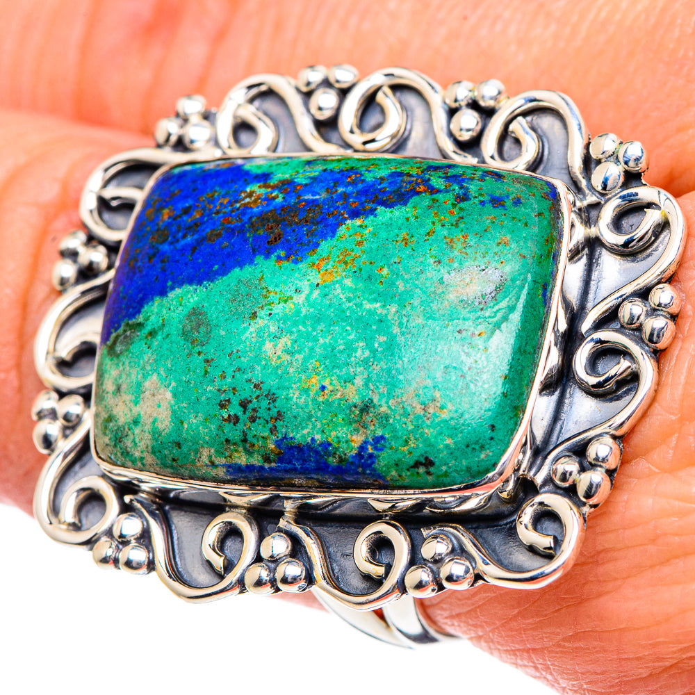 Azurite Rings handcrafted by Ana Silver Co - RING95183