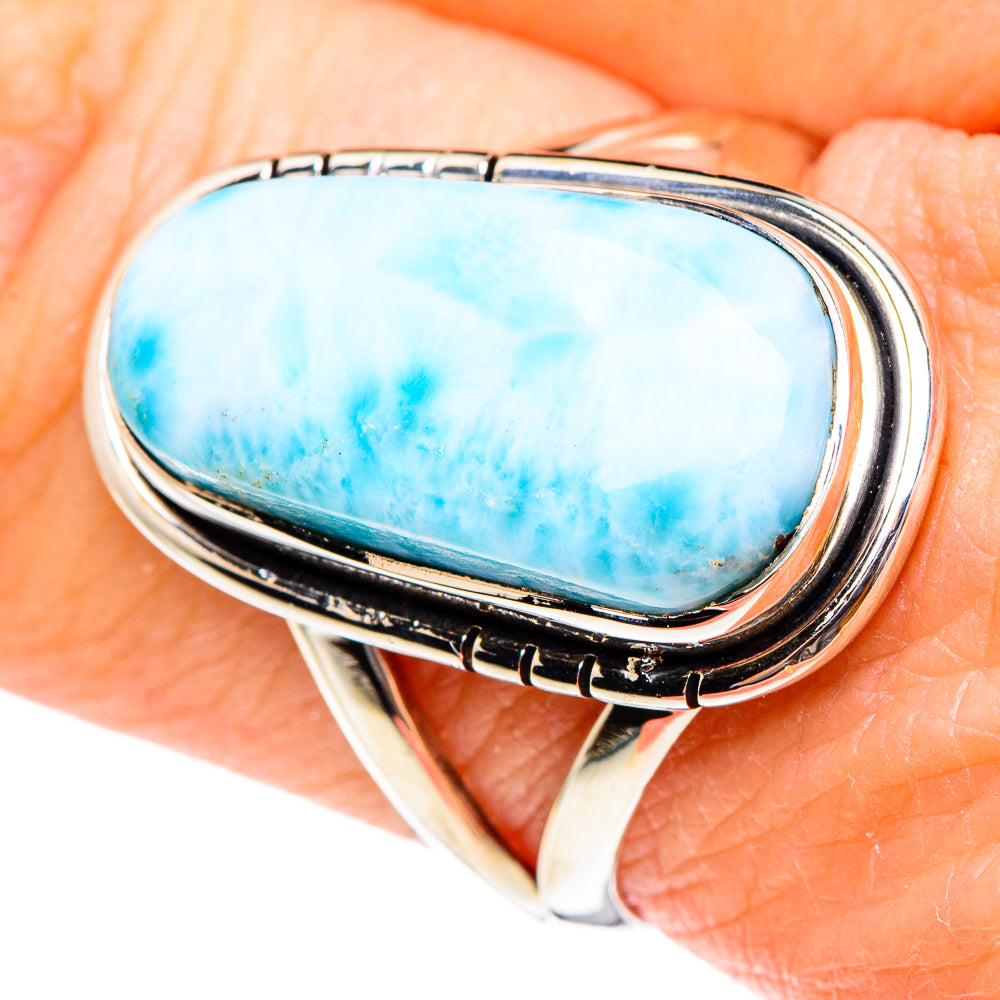 Larimar Rings handcrafted by Ana Silver Co - RING95185