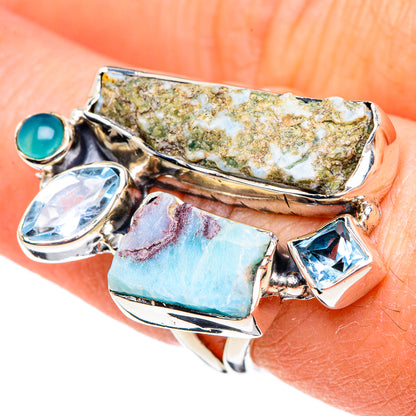 Larimar Rings handcrafted by Ana Silver Co - RING95187