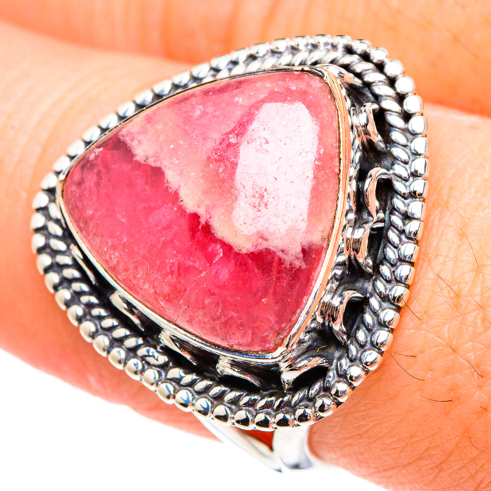 Rhodochrosite Rings handcrafted by Ana Silver Co - RING95195